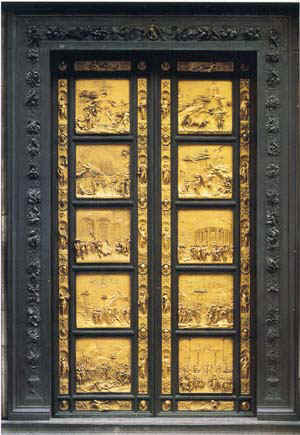 Двери, именуемые "Вратами Рая",изображающие истории Ветхого Завета